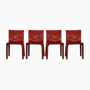 Cab 412 Dining Chairs by Mario Bellini for Cassina, 1970s, Set of 4