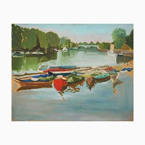 Jackson, Petersham Meads Towards Richmond Bridge, XXI secolo, Olio su tavola