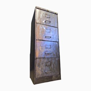 Industrial Stripped Metal Drawer Filing Cabinet