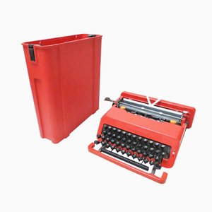 Mid-Century Valentine Schreibmaschine von Ettore Sottsass & Perry King für Olivetti