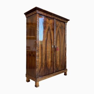 Armoire Biedermeier en Contreplaqué de Noyer, 1800s