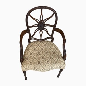 Art Nouveau Armchair with Spider Back