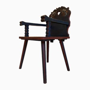 Rustic Hand-Painted Farmers Armchair