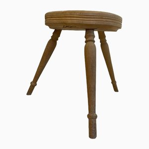 Tabouret de Traite Rustique en Bois