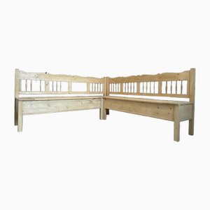 Bancs d'Angle Farmhouse, Set de 2