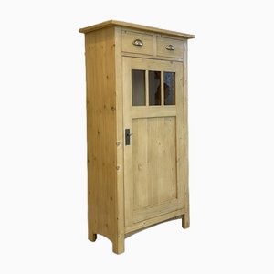 Natural Wood Semi -Cabinet