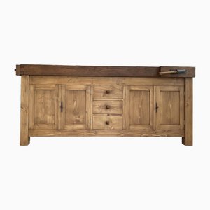 Vintage Rustic Wooden Workbench