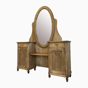 Art Nouveau Mirror in Wood