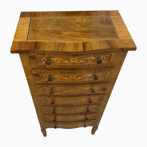 Baroque Brown Wooden Chest of Drawers