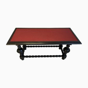 Red and Brown Dining Table