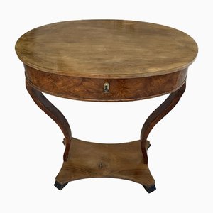 Biedermeier Oval Sewing Table