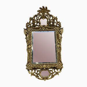 Specchio fiorentino vintage con cornice in legno