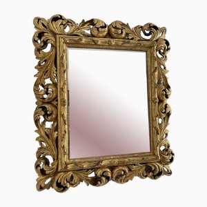 Espejo florentino barroco con marco de madera