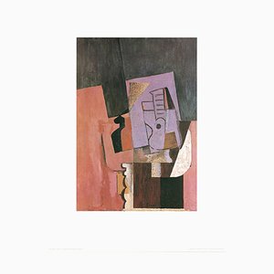Picasso, La Guitare, XXe Siècle, Estampe