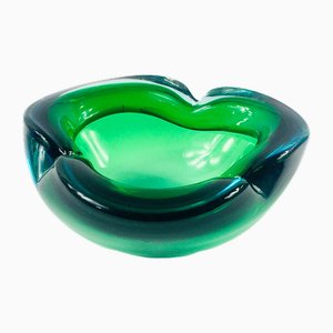 Mid-Century Sommerso Murano Glass Bowl attributed to Flavio Poli, Italy, 1960s