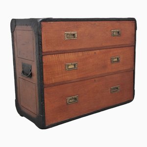 Early 20th Century Anglo-Indian Camphor Wood Campaign Chest, 1920s