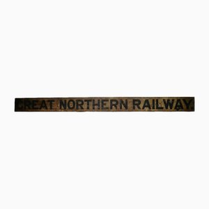 Large Victorian Great Northern Railway Platform Sign, 1890s
