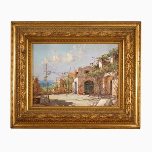 Italian Artist, Seascape, 1940, Oil on Board, Framed