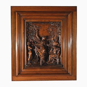 Sebillon Vigneron Carved Panel, Late 19th Century, Solid Walnut