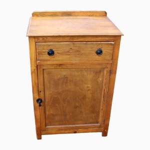 Small Oak Cabinet with Drawer, 1940s