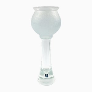 Scandinavian Minimalist Glass Vase from Bergdala, Sweden, 1970s