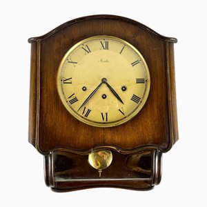 Reloj de pared Chime vintage de madera de Mauthe, Alemania