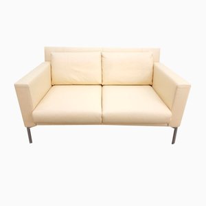 Cream Beige 390 Leather Sofa by Walter Knoll for de Sede