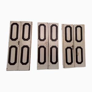 Doubles Portes Intérieures avec Panneaux, 1700s, Set de 3