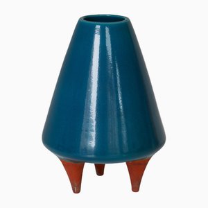 Large Stoneware Tripod Vase attributed to Johannes Hedegaard for Royal Copenhagen, 1959