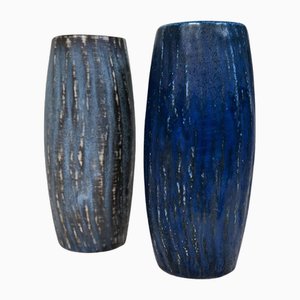 Mid-Century Ceramic Rubus Vases attributed to Gunnar Nylund for Rörstrand, Sweden, 1950s, Set of 2
