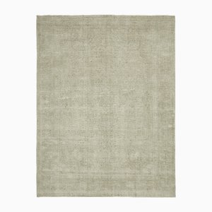 Großer Vintage Teppich in Beige mit Overdye-Effekt