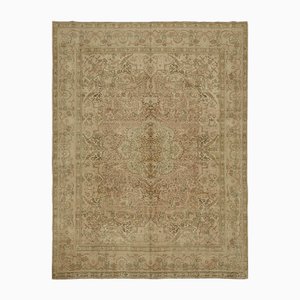 Tappeto grande vintage beige sovratinto