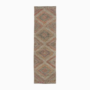 Tapis Kilim Runner Oriental Marron