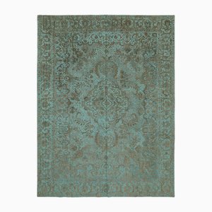 Grand Tapis Turquoise Délavé