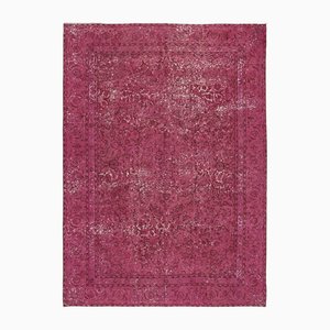 Large Pink Overdyed Area Rug