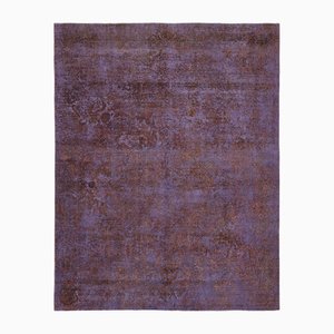 Large Purple Overdyed Area Rug