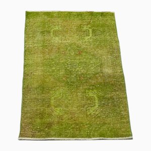 Vintage Green Overdyed Rug