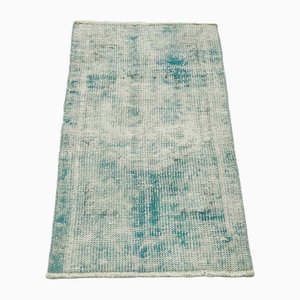 Vintage Turquoise Overdyed Rug