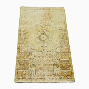 Tapis Vintage Jaune Délavé