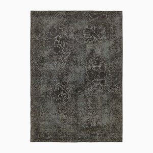 Großer Vintage Teppich in Grau Over