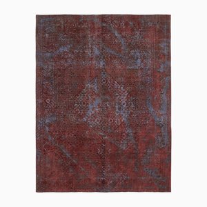 Grand Tapis Vintage Rouge Délavé