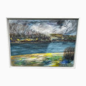 Gordon Couch, Riverscape, Mixed Media on Canvas, 2009