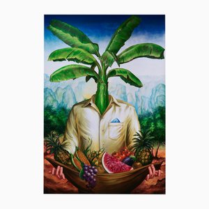 Carlos Sablon, La cosecha, 2022, Acrílico sobre lienzo
