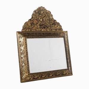 19th Century Brass Mirror, France