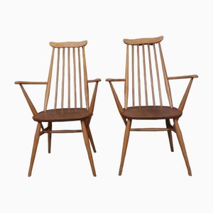 Goldsmith Carver Dining Chairs, 1960s, Set of 2