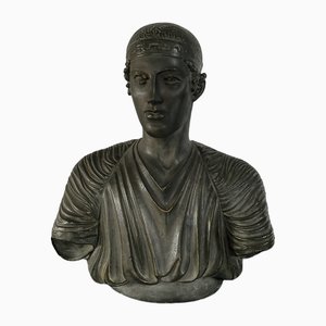 Buste d'Heniokhos (Auriga), 19e Siècle, Plâtre