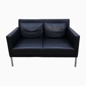 Black Jason 391 Leather Sofa from Walter Knoll / Wilhelm Knoll