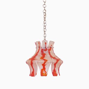 Murano Glass Pendant Lamp from Mazzega, 1970s