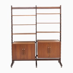 Bookcase with Curved Plywood Handles, 1960s