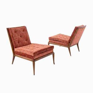 Lounge Armchairs in Fabric by Terence Harold Robsjohn-Gibbings for Widdicomb, 1950s, Set of 2